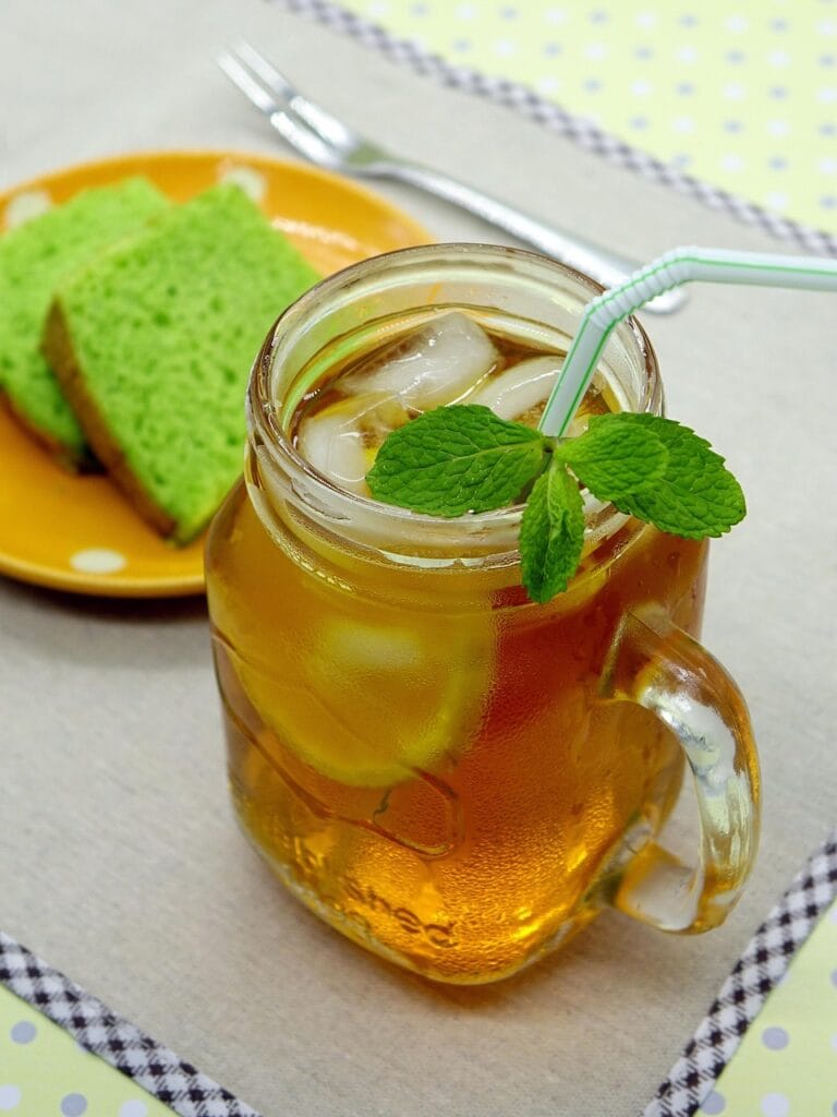 ice lemon tea, tea, drink, glass, lemon, cold, mint, fresh, refreshment, beverage, iced-tea, citrus, chilled, cake, tea, tea, tea, tea, tea